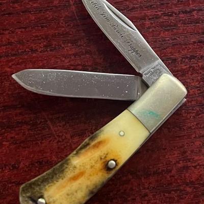 Frost Cutlery Little Jim Bowie Trapper Pocket Knife 