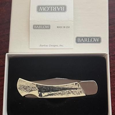 Barlow 401-3 Lockback Pocket Knife With Original Box 