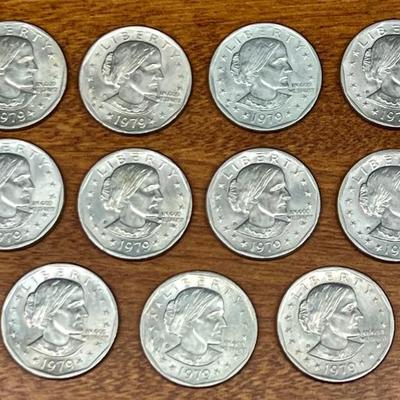 (11) 1979 Susan B Anthony One Dollar Coins