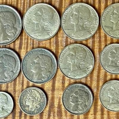 France Aluminum Bronze Coins Centimes - 1925 - 1974 - 5 - 10 - 20 - 50  