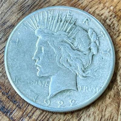 1922 S Liberty Head Silver Dollar Coin 