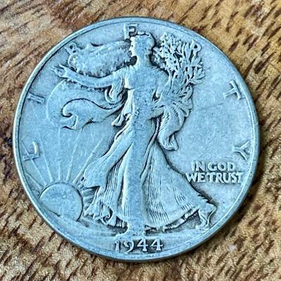 1944 Silver Liberty Walking Half Dollar Coin