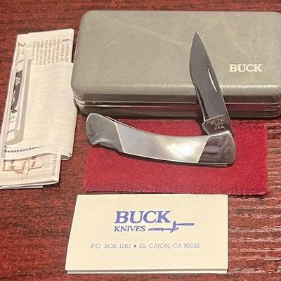 Buck Ultima I Mother Of Pearl Inlay Pocket Knife 507V With Case & Paperwork 