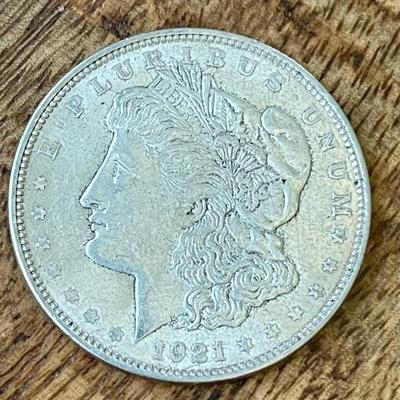 1921 Morgan Silver Dollar Coin 