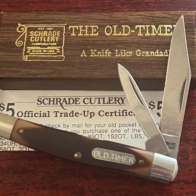 Schrade Cutlery The Old-timer 330T Pocket Knife With Original Box 