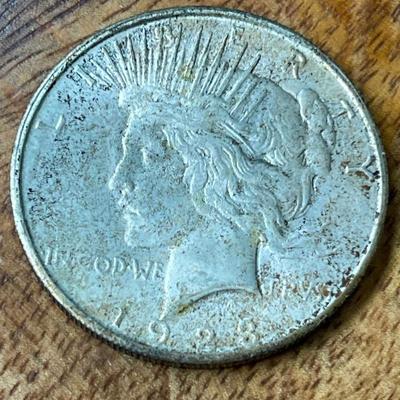 1923 S Silver Liberty Peace Dollar Coin 90 Percent Silver 