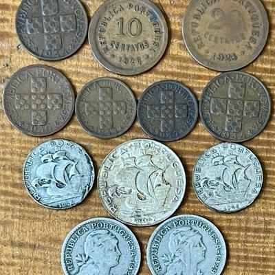 Portugal Coins - 5 - 50 Centavos - Silver Coins 1927 - 1944 - Bronze Coins 1923 - 1947