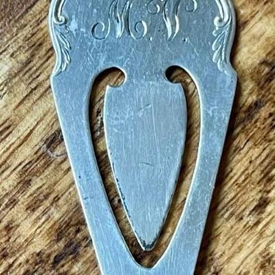 Vintage S Kirk & Son Sterling Silver Bookmark - 8.4 Grams