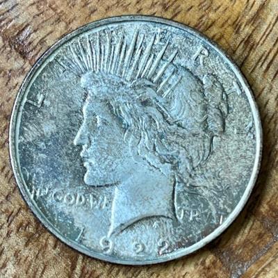 1922 D Silver Liberty Peace Dollar Coin 90 Percent Silver 