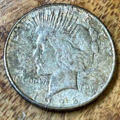 1928 S Silver Liberty Peace Dollar Coin - 90 Percent Silver 