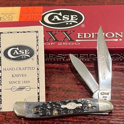 Case 6220SS Limited Edition Peanut Blue Pocket Knife With Original Box 1997 