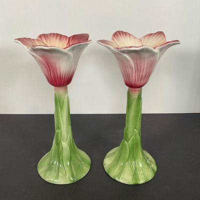 Made in Italy Porcelain Candlesticks