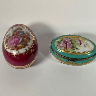 Limoges Porcelain Trinket Boxes