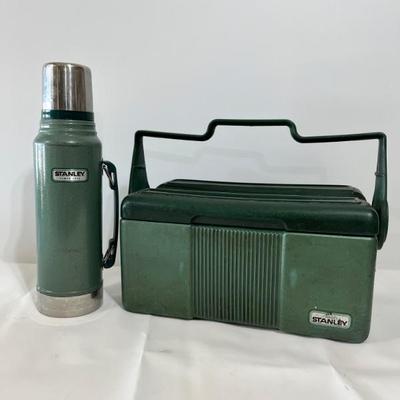 VINTAGE STANLEY ALADDIN LUNCHBOX COOLER AND VACUUM THERMOS SET