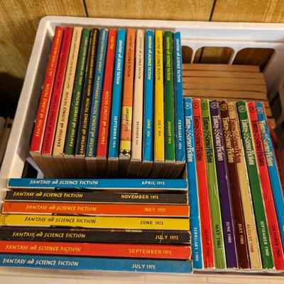 Fantasy and Science Fiction Magazines 1970's - 1990's