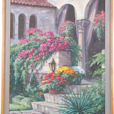 J. Chris Morel large Taos, NM painting