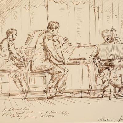 Frederic James Ink Drawing
