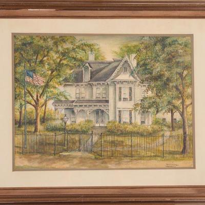 Fannie Mae Turner watercolor painting Truman Hom