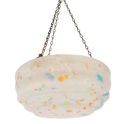 Art Deco Czech Glass pendant lamp shade