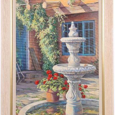 J. Chris Morel large Taos, NM painting