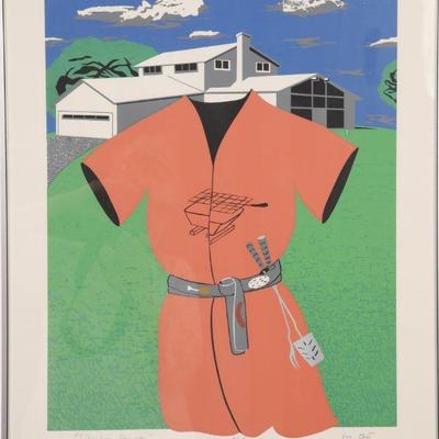Michael Ott "Suburban Samurai" Serigraph