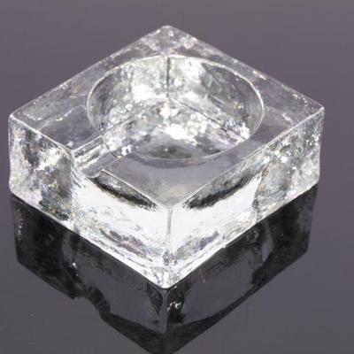 MCM "Ice Cube" glass ashtray
