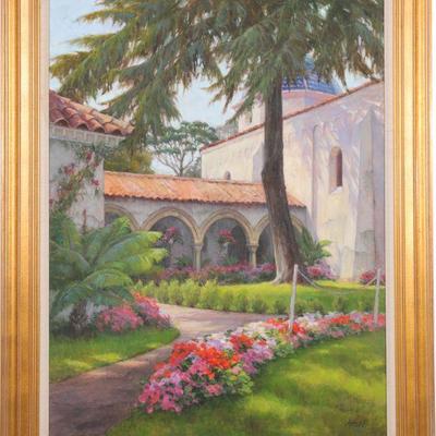 J. Chris Morel large Taos, NM painting
