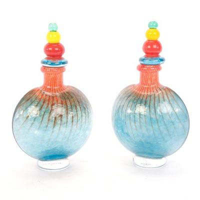 Kosta Boda glass bottles