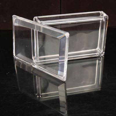 Val St. Lambert crystal dresser box