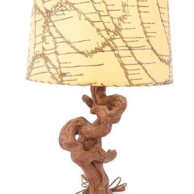 MCM Tree lamp with Fiberglass shade