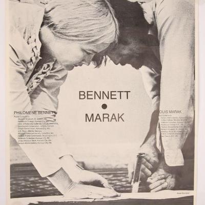 Philomene Bennett & Louis Marak Exhibition Poster