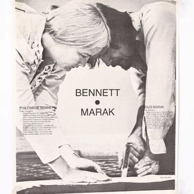 Philomene Bennett and Lou Marak exhibiton poster