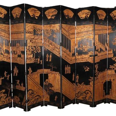 Parcel Gilt Japanese Room divider screen