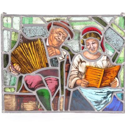 German Stained glass panel