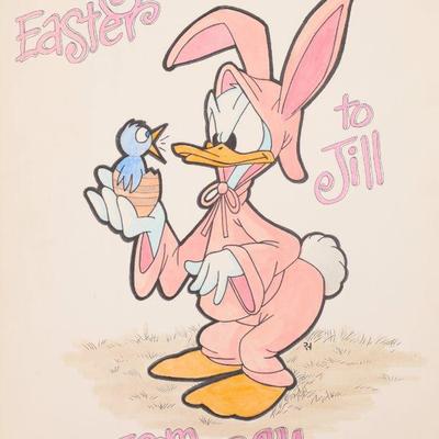 Ray Haller Original Disney Cartoon art