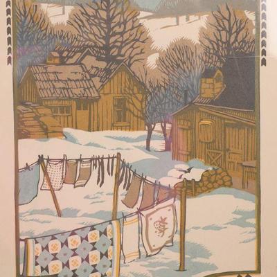 Gustave Baumann woodblock print