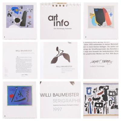 Willi Baumeister Serigraphs calendar