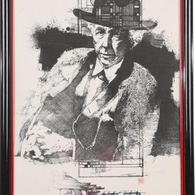 Frank Lloyd Wright signed print