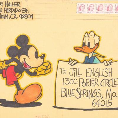 Ray Haller original Disney cartoon drawing