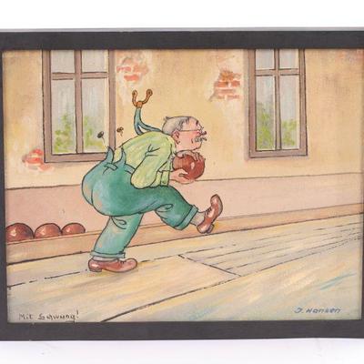 F. Hansen Painting