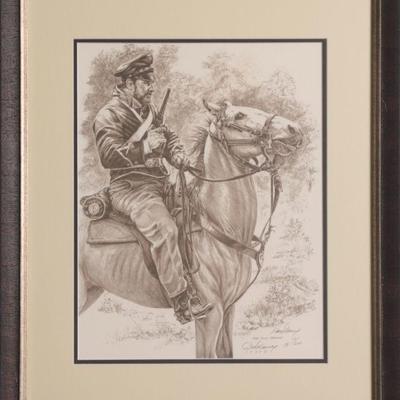 Don Daney "Fort Scott Dragoon" signed lithograph