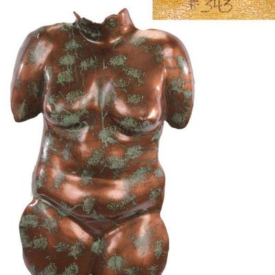 Fiberglass torso sculpture