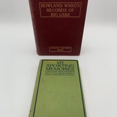 Antique Hunting Books - WARD'S GAME RECORDS & Indian Big Game -1920s