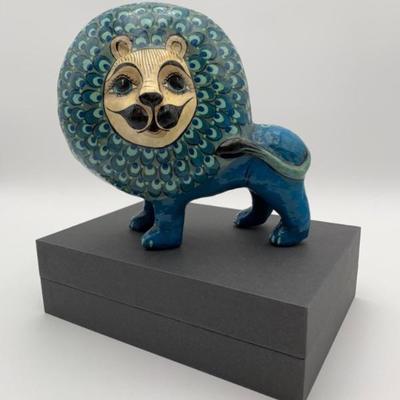 Folk Art - Sergio Bustamante - Tonala Workshop Lion - Vintage Mexican
