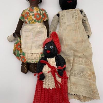 Vintage Doll Trio - Handmade