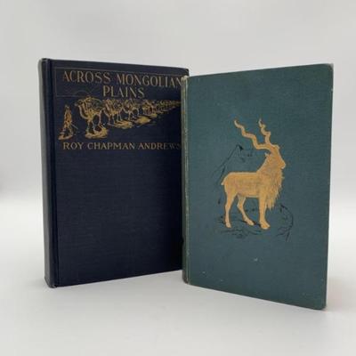 Antique Hunting Book Duo - HImalayas/Mongolia - 1891 & 1921