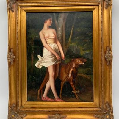 Russian Painting - Copy of St. Pierre's "Diana"