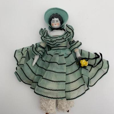 Antique Porcelain Head/Hands/Feet Doll - German - Wonderful Condition