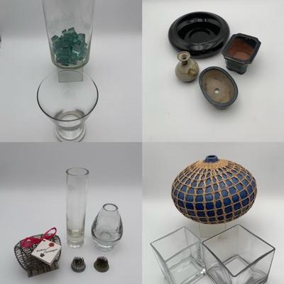 11 Vases/Planters - All Shapes & Sizes