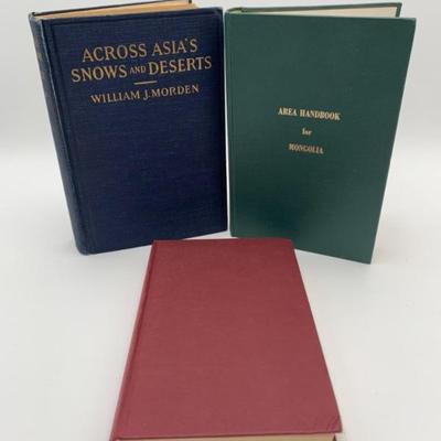 Antique Hunting Book Trio - Mongolia & Asia